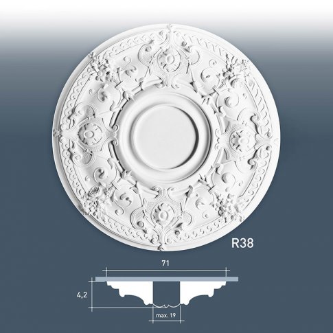 Rozeta sufitowa R38