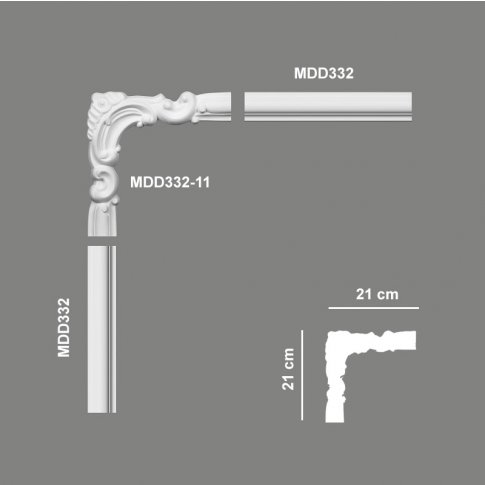 Narożnik Ozdobny MDD332 11